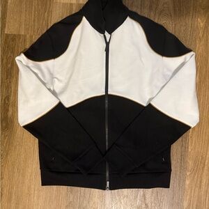 Murano Black and White Slim Fit Jacket
